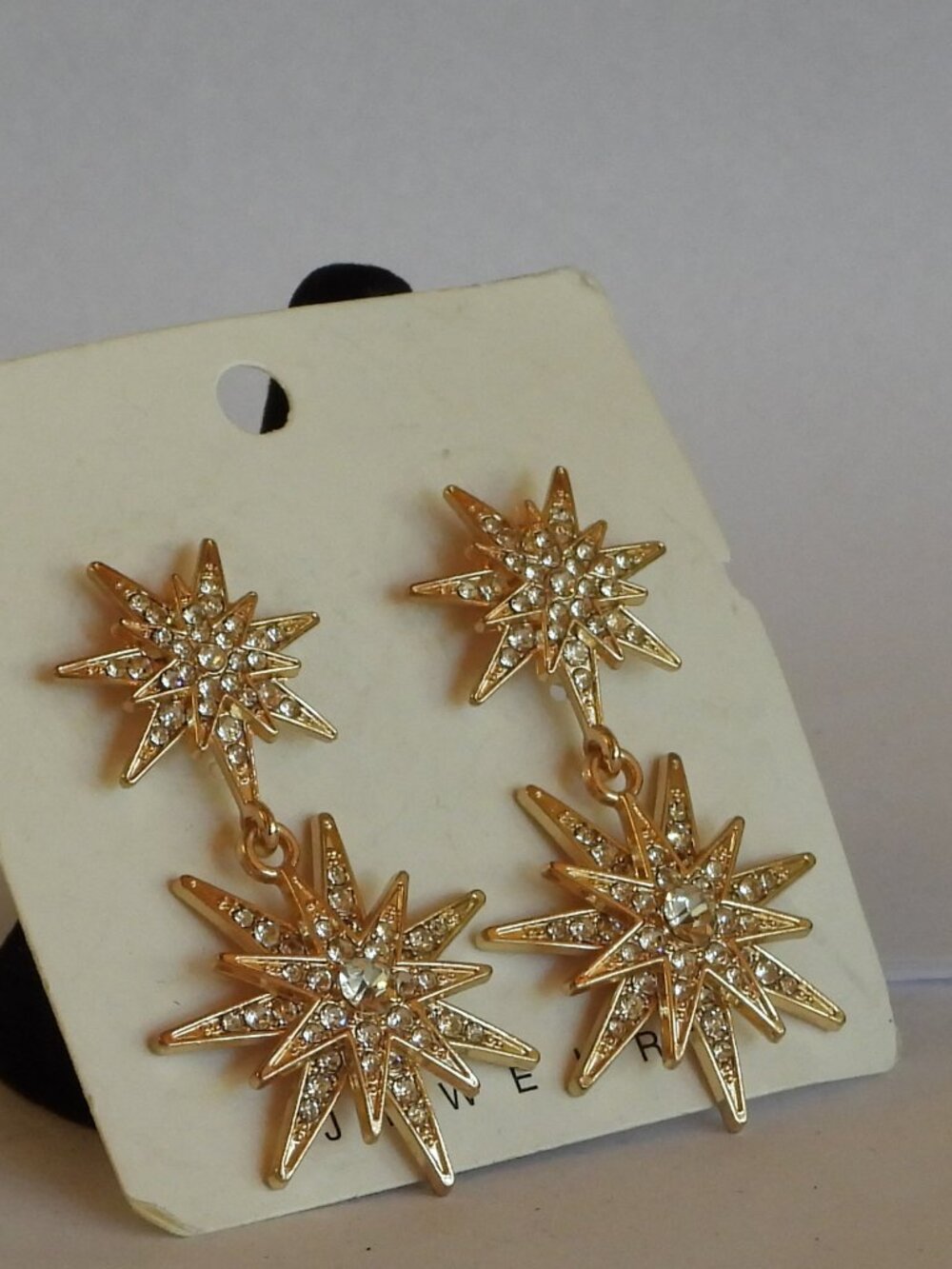 Starburst Rhinestone Earrings - Picture 5 of 5
